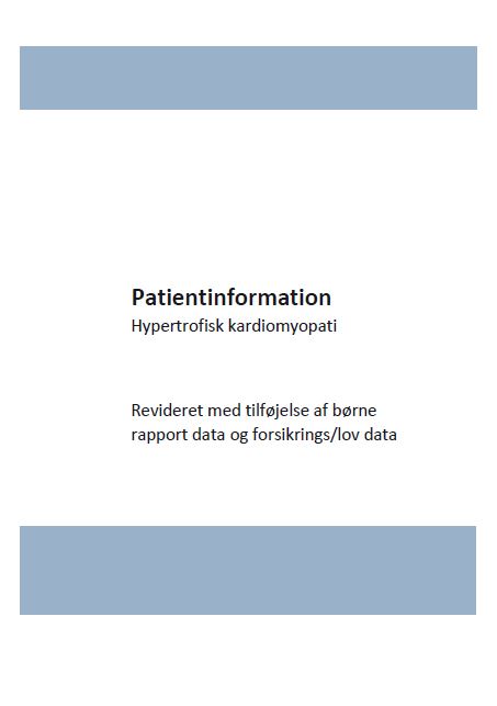 patientinfo Hypertrofisk kardiomyopati